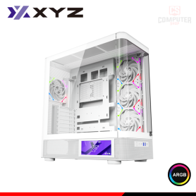 CASE XYZ QUANTUM PRO ARGB WHITE SIN FUENTE VIDRIO TEMPLADO CURVO FULL TOWER (PN:X-GS-QUANTUMPRO-W)