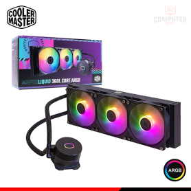 REFRIGERACION LIQUIDA COOLER MASTER MASTERLIQUID 360L CORE BLACK ARGB COMPATIBLE AMD/INTEL (PN:MLW-D36M-A18PZ-R1)