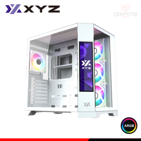 CASE XYZ NEUTRON ARGB WHITE LCD SCREEN 8.8" SIN FUENTE VIDRIO TEMPLADO MID TOWER (PN:X-CS-NEUTRON-W)