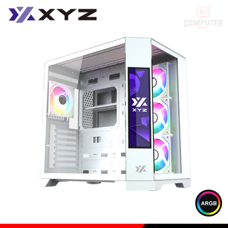 CASE XYZ NEUTRON ARGB WHITE LCD SCREEN 8.8" SIN FUENTE VIDRIO TEMPLADO MID TOWER (PN:X-CS-NEUTRON-W)