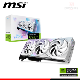 TARJETA DE VIDEO MSI GEFORCE RTX 5060Ti 8GB GDDR7 128BITS GAMING TRIO OC WHITE (PN:912-V536-028)