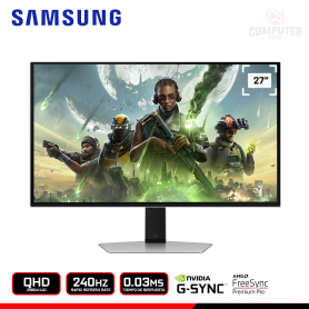 MONITOR SAMSUNG ODDYSSEY G6 LS27DG612SLXPE 27" OLED QHD 2560x1440/240HZ/0.03MS/FREESYNC PREMIUM PRO/COMPATIBLE NVIDIA G-SYNC