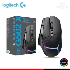 MOUSE LOGITECH G G502 X PLUS RGB BLACK DPI 25,600 CONECTIVIDAD WIRELESS (PN:910-006161)