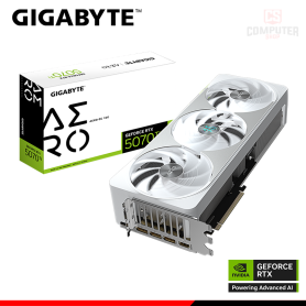 TARJETA DE VIDEO GIGABYTE GEFORCE RTX 5070Ti 16GB GDDR7 256BITS AERO OC (PN:9VN507TAO-00-G10)