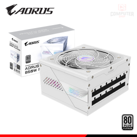 FUENTE DE PODER AORUS ELITE ICE P850W 850W 80 PLUS PLATINUM FULL MODULAR (PN:GP-AE850PM PG5 ICE)