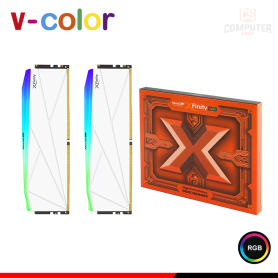 MEMORIA 32GB (16GBx2) DDR5 V-COLOR MANTA XFINITY RGB WHITE INTEL XMP/AMD EXPO BUS 6000MHZ (PN:TMXFL1660830WWK)