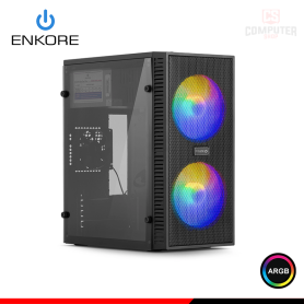 CASE ENKORE KINGDOM+ ENC 3003R ARGB CON FUENTE 230W PANEL ACRILICO MICRO ATX