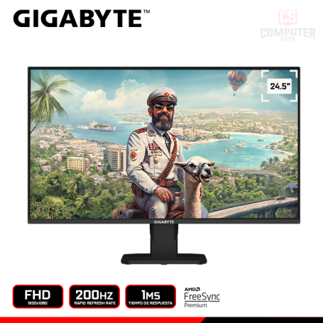 MONITOR GIGABYTE GS25F2 24.5" FHD 1920x1080/200HZ/1MS/FREESYNC PREMIUM (PN:20VM0-GS25F2BM-1USS)