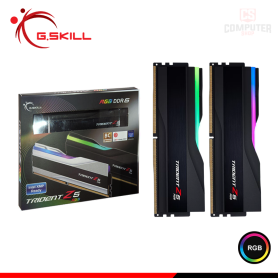 MEMORIA 128GB (64GBx2) DDR5 G.SKILL TRIDENT Z5 BLACK RGB INTEL XMP BUS 6000MHZ (PN:F5-6000J3444F64GX2-TZ5RK)