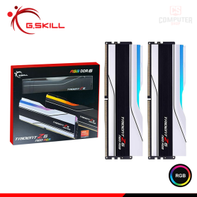MEMORIA 96GB (48GBx2) DDR5 G.SKILL TRIDENT Z5 NEO WHITE RGB AMD EXPO BUS 6000MHZ (PN:F5-6000J3036F48GX2-TZ5NRW)