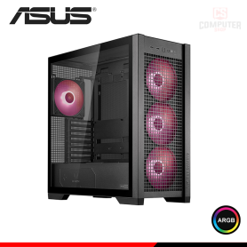 CASE ASUS TUF GAMING GT302 ARGB BLACK SIN FUENTE VIDRIO TEMPLADO MID TOWER (PN:90DC00I0'B18000)