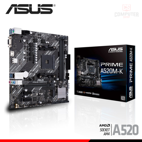 PLACA ASUS PRIME A520M-K M.ATX DDR4 AMD AM4 (PN:90MB1500'M0EAY0)