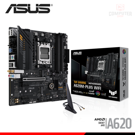 PLACA ASUS TUF GAMING A620M-PLUS WIFI M.ATX DDR5 AMD AM5 (PN:90MB1F00-M0AAY0)