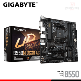 PLACA GIGABYTE B550M-DS3H-AC M.ATX DDR4 AMD AM4