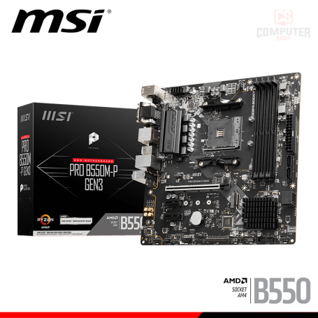 PLACA MSI PRO B550M-P GEN3 M.ATX DDR4 AMD AM4 (PN:911-7D95-002)