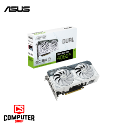 ASUS Dual GeForce RTX 4060 Ti White OC Edition 8GB GDDR6 PN:90YV0J42-MVAA00