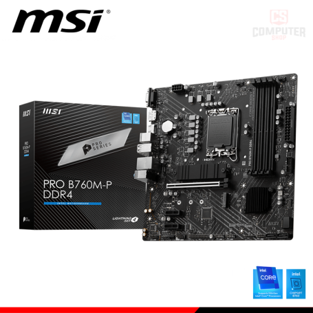 PLACA MSI PRO B760M-P M.ATX DDR4 LGA 1700 (PN:911-7E02-006)